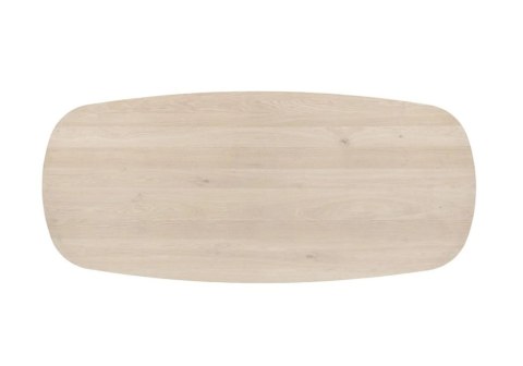 Stół jadalniany Xooon NIORA 240 x 115 cm- Dąb Naturalny Fornir Nogi Metal