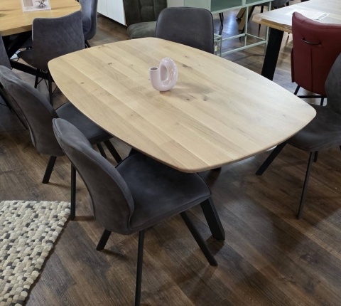 Stół Xooon Arvada 160 x 100 cm Oval lity dąb