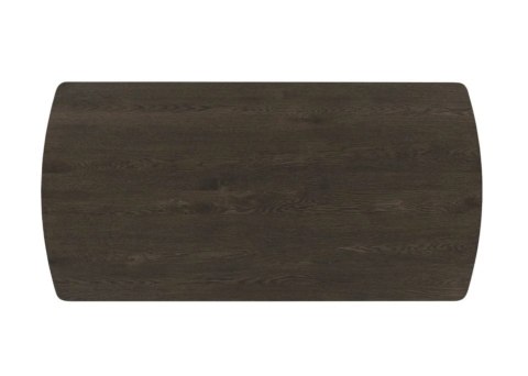 Stół rozkładany Henders & Hazel Nyon 200-280x100 cm, fornir dębowy, kolor Bazalt/ noga metalowa