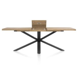 [T#2, od ręki] Stół Henders& Hazel Metalox centralna noga pająk 190+ 50 x 100 cm