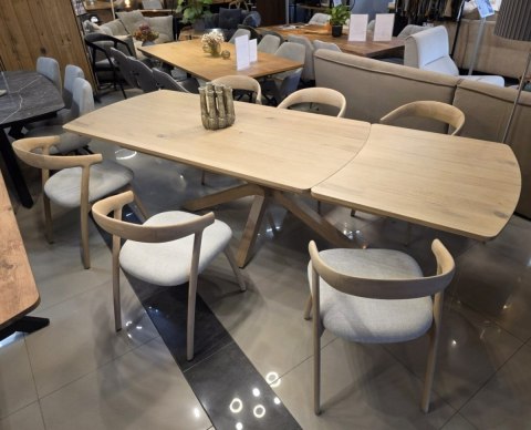 (T, K, od ręki) Stół rozkładany NYON Henders & Hazel 200-280x100 cm, fornir dębowy, kolor natural sand (T, K, od ręki) Stół rozkładany NYON Henders & Hazel 200-280x100 cm, fornir dębowy, kolor natural sand