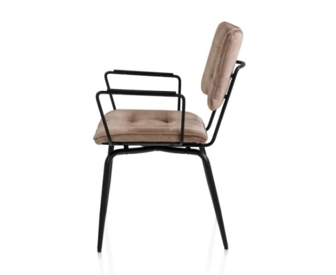 [na zamówienie] Krzesło H&H Manou camel/ podłokietnik