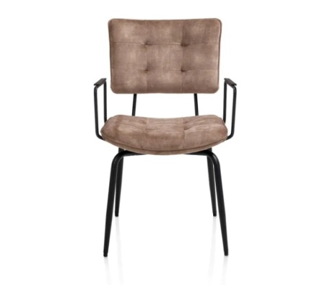 [na zamówienie] Krzesło H&H Manou camel/ podłokietnik