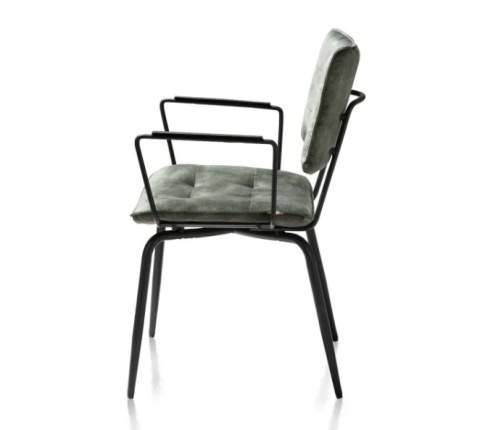 [na zamówienie] Krzesło H&H Manou oliwka/ podłokietnik
