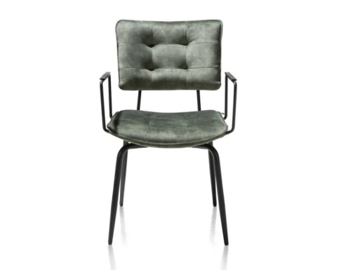 [na zamówienie] Krzesło H&H Manou oliwka/ podłokietnik