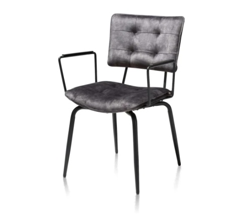 [na zamówienie] Krzesło H&H Manou antracyt/ podłokietnik