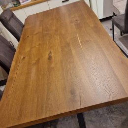 [od ręki, K] Stół Henders& Hazel Metalox 200 x 100 cm centralna noga BARK