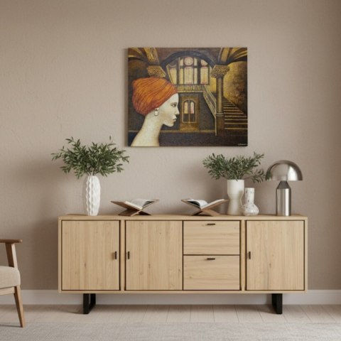 Duży obraz "Strażniczka Wspomnień" S. Biedroń 100x80 cm