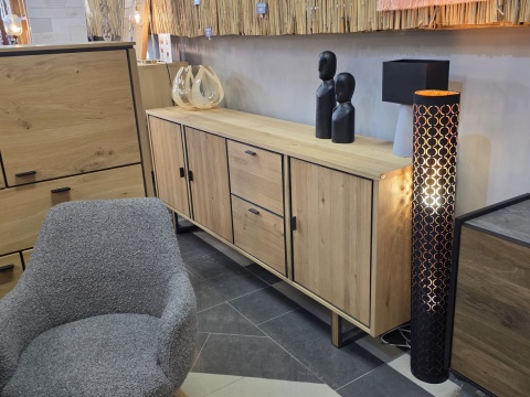 (K,M,R) Komoda Shimanto 230 cm Bright Natural Oak Henders & Hazel