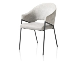 Krzesło Xooon Nolan Jasnoszare