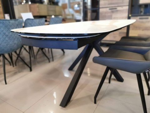 [M, DEFEKT #1] Stół rozkładany Xooon Montello 200 + 2 x 50 cm x 100 cm ceramika na szkle hartowanym