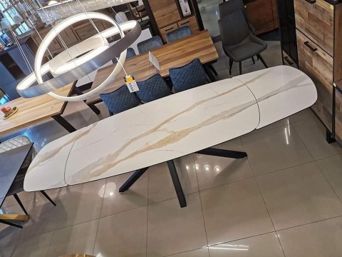 [M, DEFEKT #1] Stół rozkładany Xooon Montello 200 + 2 x 50 cm x 100 cm ceramika na szkle hartowanym