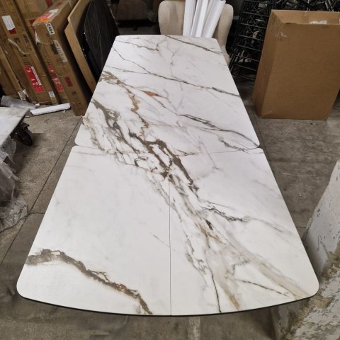 [M, Defekt #1] Stół Henders& Hazel Vegas 200+ 80 x 100 cm ceramika na szkle hartowanym