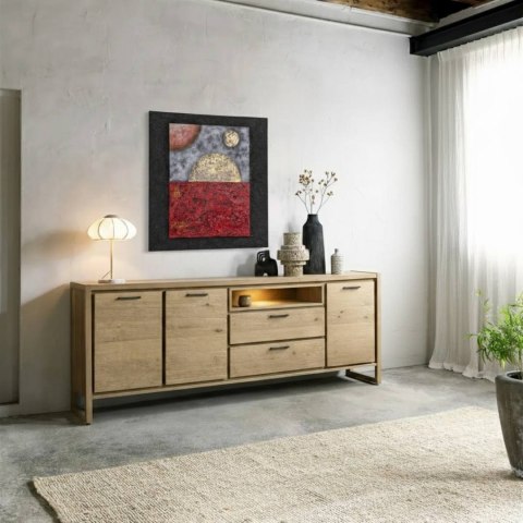 Obraz na Sklejce "Planety 3D" 120x120 cm - Autorska Technika Fakturowa