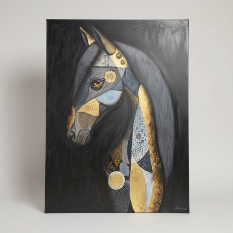 Obraz na sklejce "Arystokrata Nocy" 103x140 cm - unikatowe, ręcznie malowane dzieło S. Biedroń