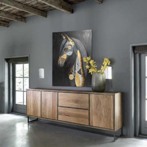 Obraz na sklejce "Arystokrata Nocy" 103x140 cm - unikatowe, ręcznie malowane dzieło S. Biedroń