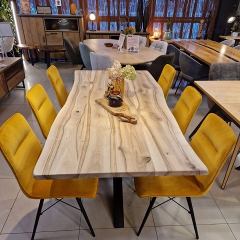 Stół Jadalniany Dakota 200x98 cm - Lity Orzech, Noga Pająk