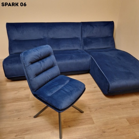 Tkanina/ materiał Obiciowa SPARK - Matowy Welur Plamoodporny (Petproof & Waterproof)