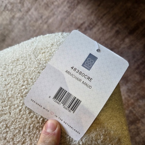 [K] Fotel Wypoczynkowy Maud – Tkanina Bouclé z Recyklingu (Coco Maison)