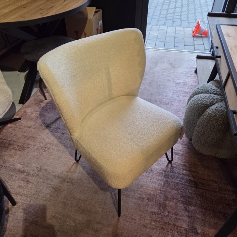 [K] Fotel Wypoczynkowy Maud – Tkanina Bouclé z Recyklingu (Coco Maison)