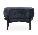 [K] Puf Ronda Niebieski - Połyskujący z Wcięciem na Fotel | Coco Maison