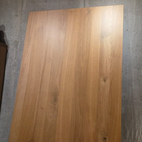 [K] Stół do Jadalni Nyborg 230x100 cm - Fornir Dębowy Dune Natural | Noga Centralna