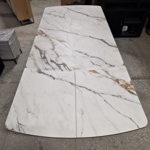 [M, Defekt #2] Stół Henders& Hazel Vegas 170+ 60 x 100 cm ceramika na szkle hartowanym