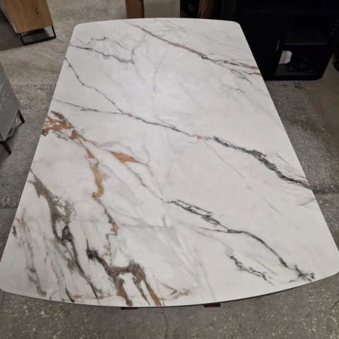 [M, Defekt #2] Stół Henders& Hazel Vegas 170+ 60 x 100 cm ceramika na szkle hartowanym