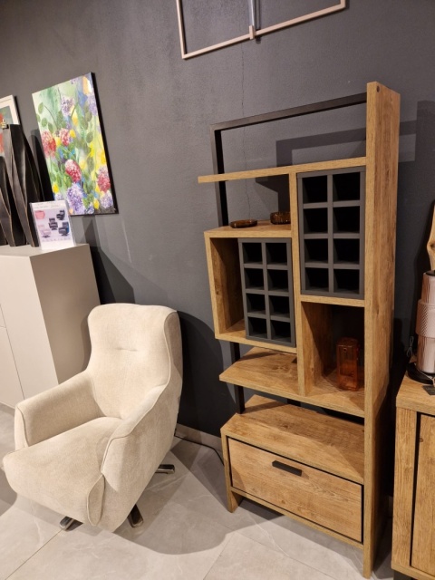 [K. defekt] Parawan / Regał na wino Pavarotti Henders& Hazel 70x190 cm, industrialny, laminat HPL