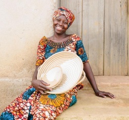 Misa/ Miska/ Taca Pleciona Zera Woven Tray – Sizalowa Dekoracja Ścienna i Stołowa