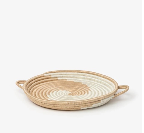 Misa/ Miska/ Taca Pleciona Zera Woven Tray – Sizalowa Dekoracja Ścienna i Stołowa
