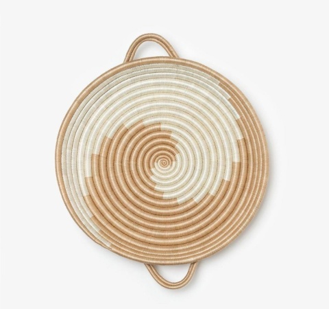 Misa/ Miska/ Taca Pleciona Zera Woven Tray – Sizalowa Dekoracja Ścienna i Stołowa