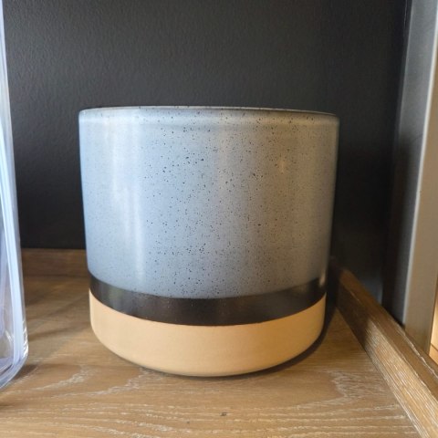 Osłonka na Doniczkę Indus 22 cm - Błękit i Brąz | Coco Maison doniczka