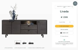 [R, defekt] Komoda 210 cm H&H Livada Onyx