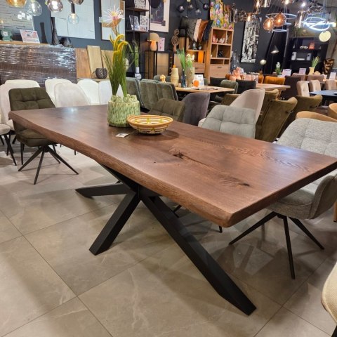 Stół Jadalniany Massivo - Lity Dąb 5 cm (Noga Pająk)