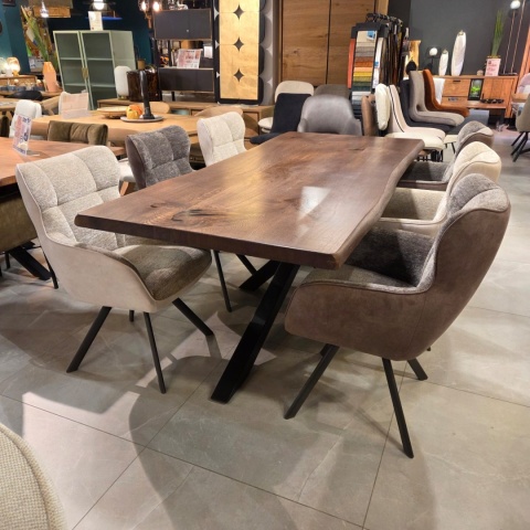 Stół Jadalniany Massivo - Lity Dąb 5 cm (Noga Pająk)