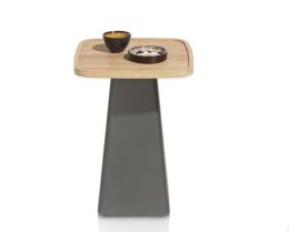 Stolik Pomocniczy Oskar 41x41 cm - HPL Natural Vintage | Wysoki 55 cm