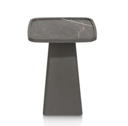 Stolik Pomocniczy Oskar 41x41 cm - Onyx Marmer HPL | Wysoki 55 cm