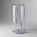 Szklana Waza/ wazon Lila 30 cm - Lawendowe Smugi | COCOmaison