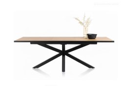 [T] Stół Rozkładany SARDINIË Happy@Home 180-240 cm Primo Laminato Natural Centralna Noga