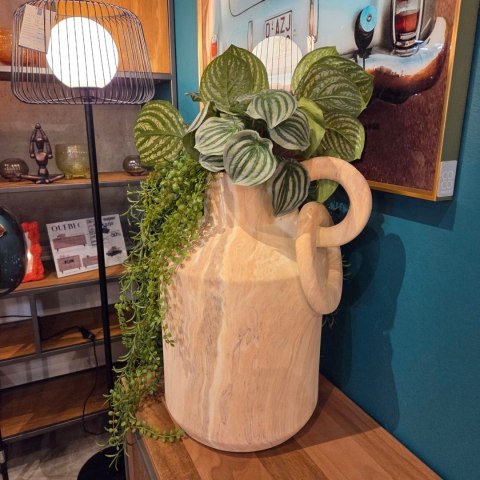 Wazon Dekoracyjny Christy 50 cm - Beżowa Ceramika | Coco Maison