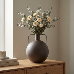 Wazon Metalowy Nox 28 cm - Brąz / Kulisty | Coco Maison