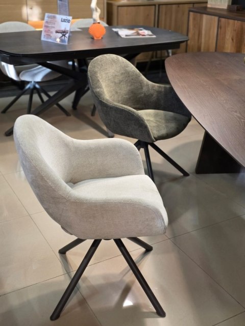 [na zamówienie] Stół do jadalni TRENTON 240x110 cm, fornir dębowy, kolor Clay, organiczny kształt