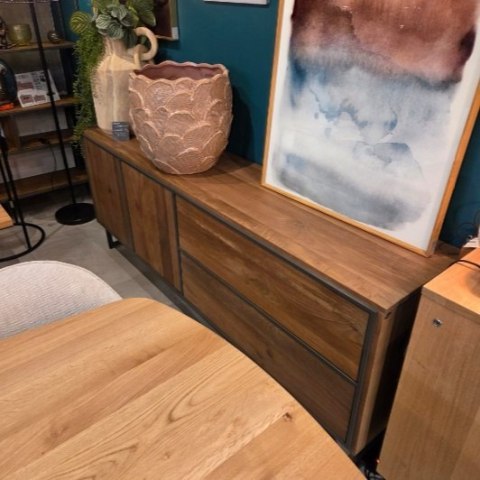 [K] Industrialna Komoda Trapani Henders & Hazel - Smoked Mango, 200 cm