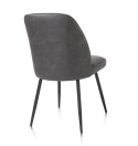 [K] Krzesło jadalniane LEO - Mikrofibra Pala / Antracyt