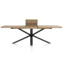 [T, do ręki] Stół Henders& Hazel Metalox centralna noga pająk 160+ 50 x 100 cm