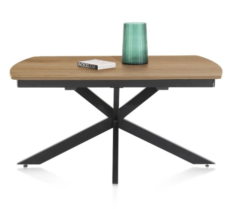 [K, od ręki] Stół rozkładany Pavalon 140-190x100 cm na centralnej nodze, blat Primo Laminato (HPL) w kolorze NATURAL