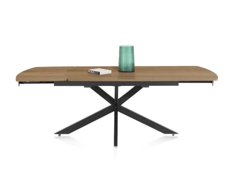 [K, od ręki] Stół rozkładany Pavalon 140-190x100 cm na centralnej nodze, blat Primo Laminato (HPL) w kolorze NATURAL