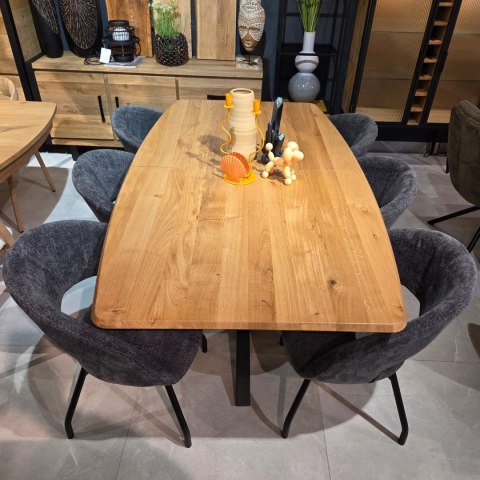 Krzesło Obrotowe Habufa Haamstede - Tkanina Szenilowa Livigno Antracyt/ Dwa warianty nogi do wyboru