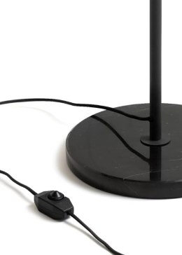 Lampa Podłogowa Daan 176 cm - Brązowa imitacja drewna, Marmurowa Podstawa, Stolik | COCO maison